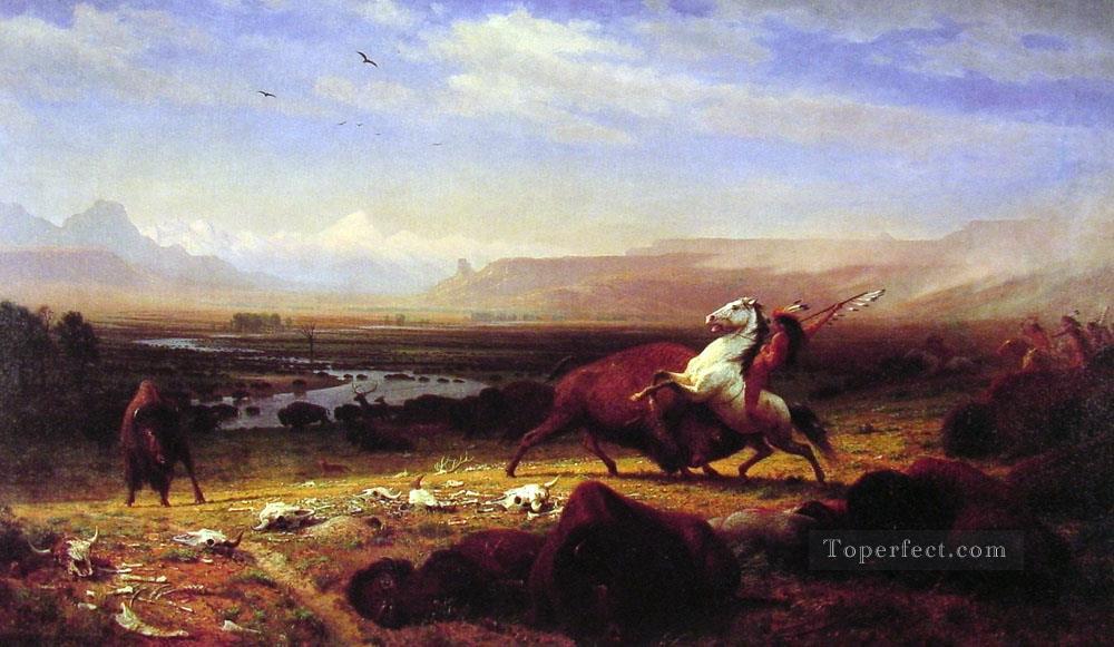 バッファロー最後のルミニズムランドスケープ アルバート・ビアシュタット 西アメリカ油絵